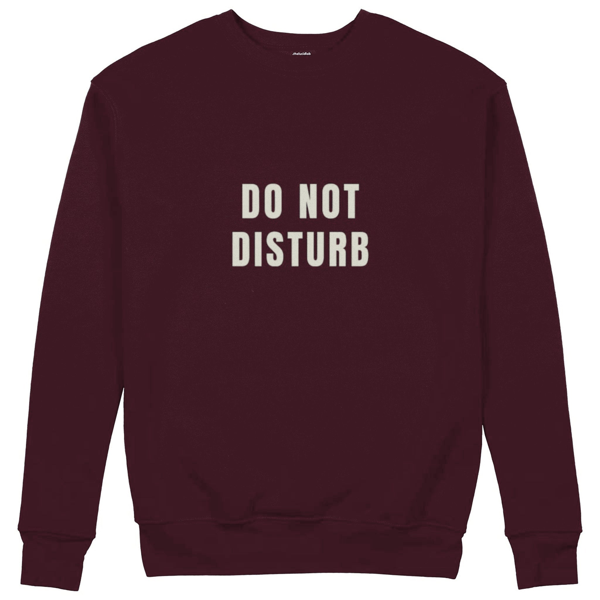 Do Not Disturb Sweatshirt — Bordo — Görsel 1