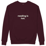 Reading Is Hot Sweatshirt — Bordo — Görsel 1