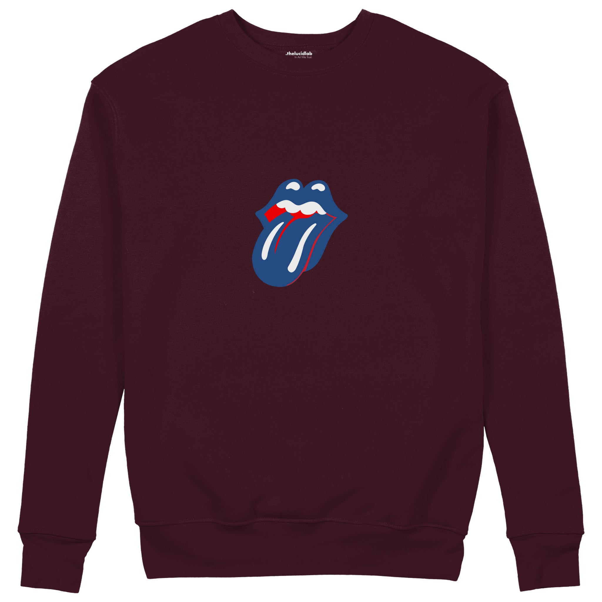 The Rolling Stones Blue Sweatshirt — Bordo — Görsel 1