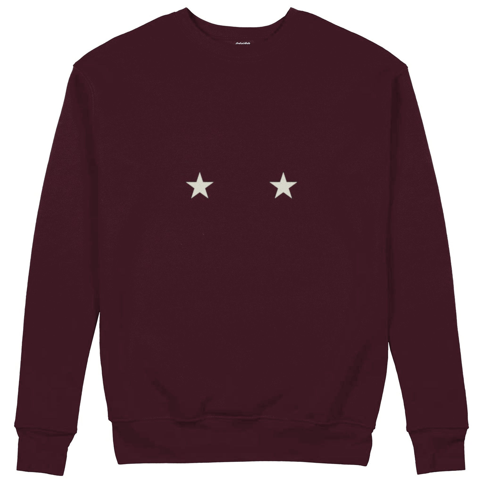 Star Babe Sweatshirt — Bordo — Görsel 1