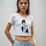 Audrey Hepburn Crop Tişört