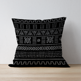 Dark Aztec - Etnik Çift Taraflı Kırlent Kılıfı 2 Adet