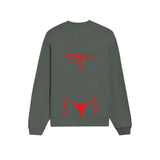 Red Bikini Oversize Sweatshirt