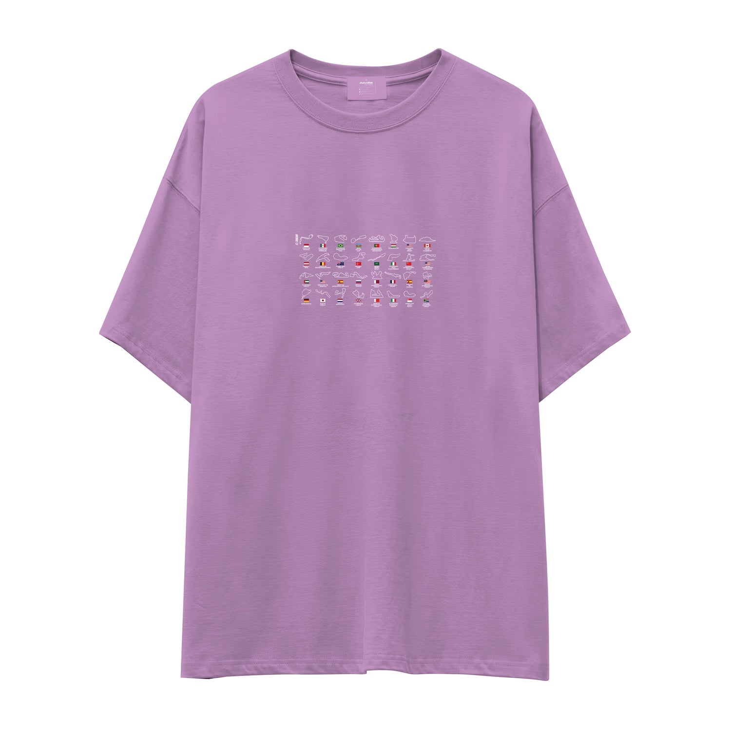 All Tracks / Formula 1 Pistleri Oversize Tişört