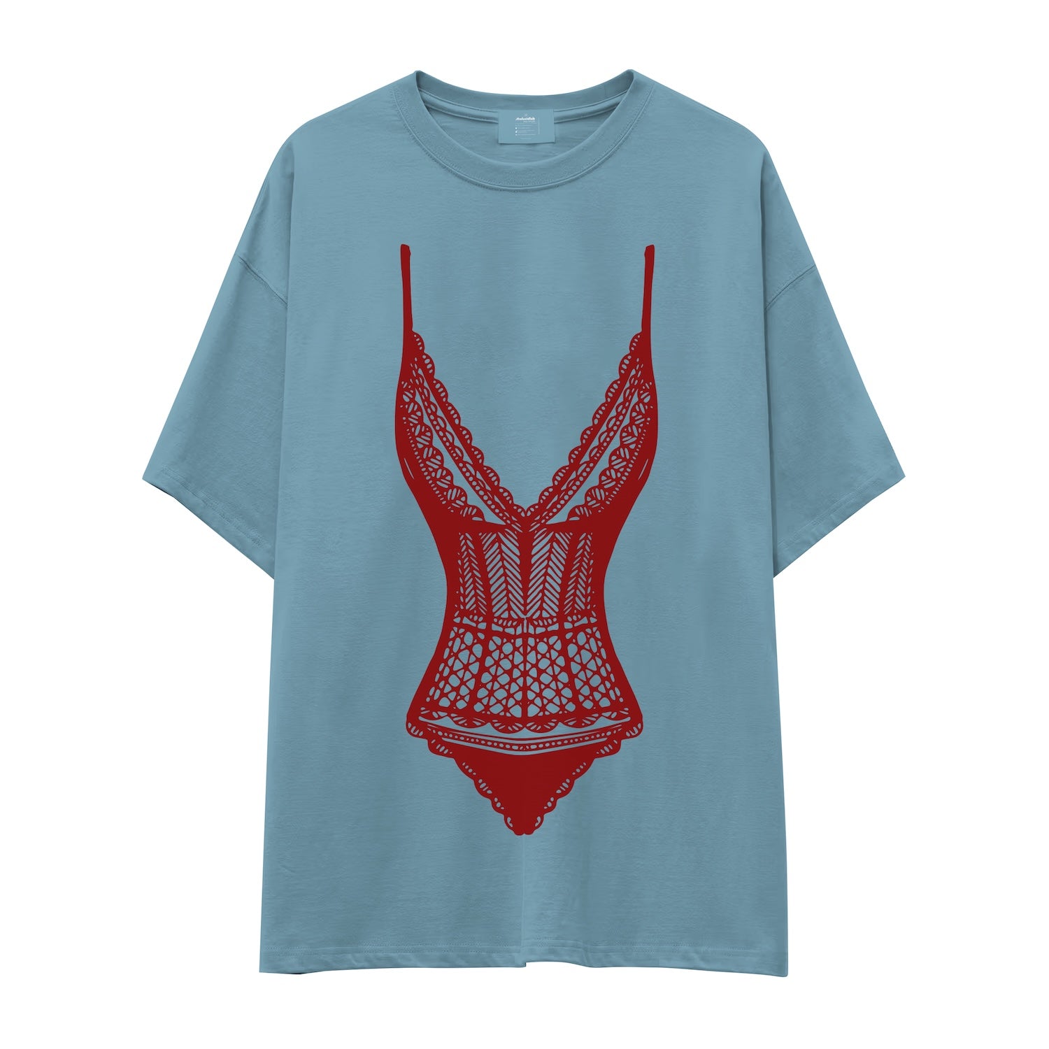 Bordeaux Contour Oversize Tişört