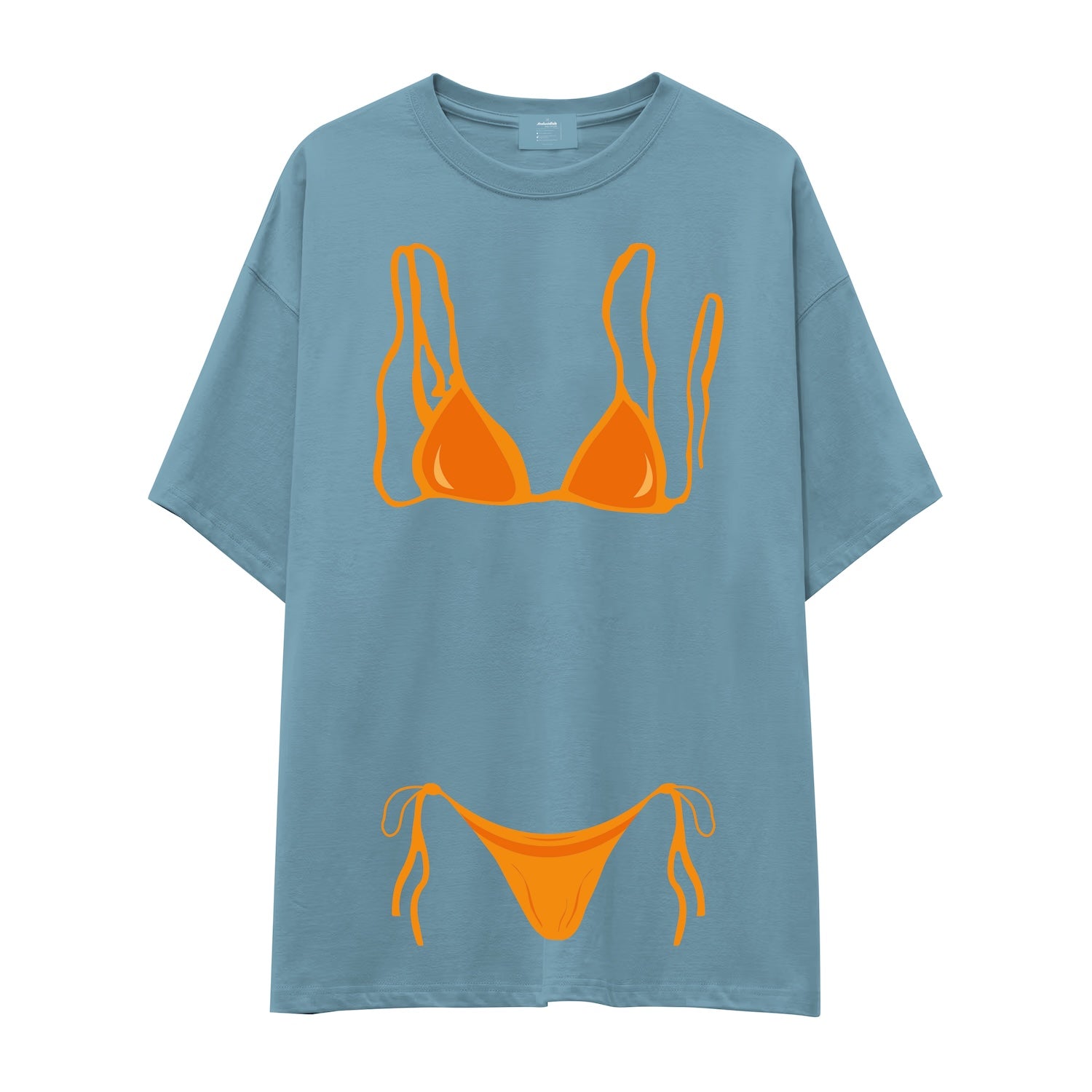 Orange Bikini Oversize Tişört