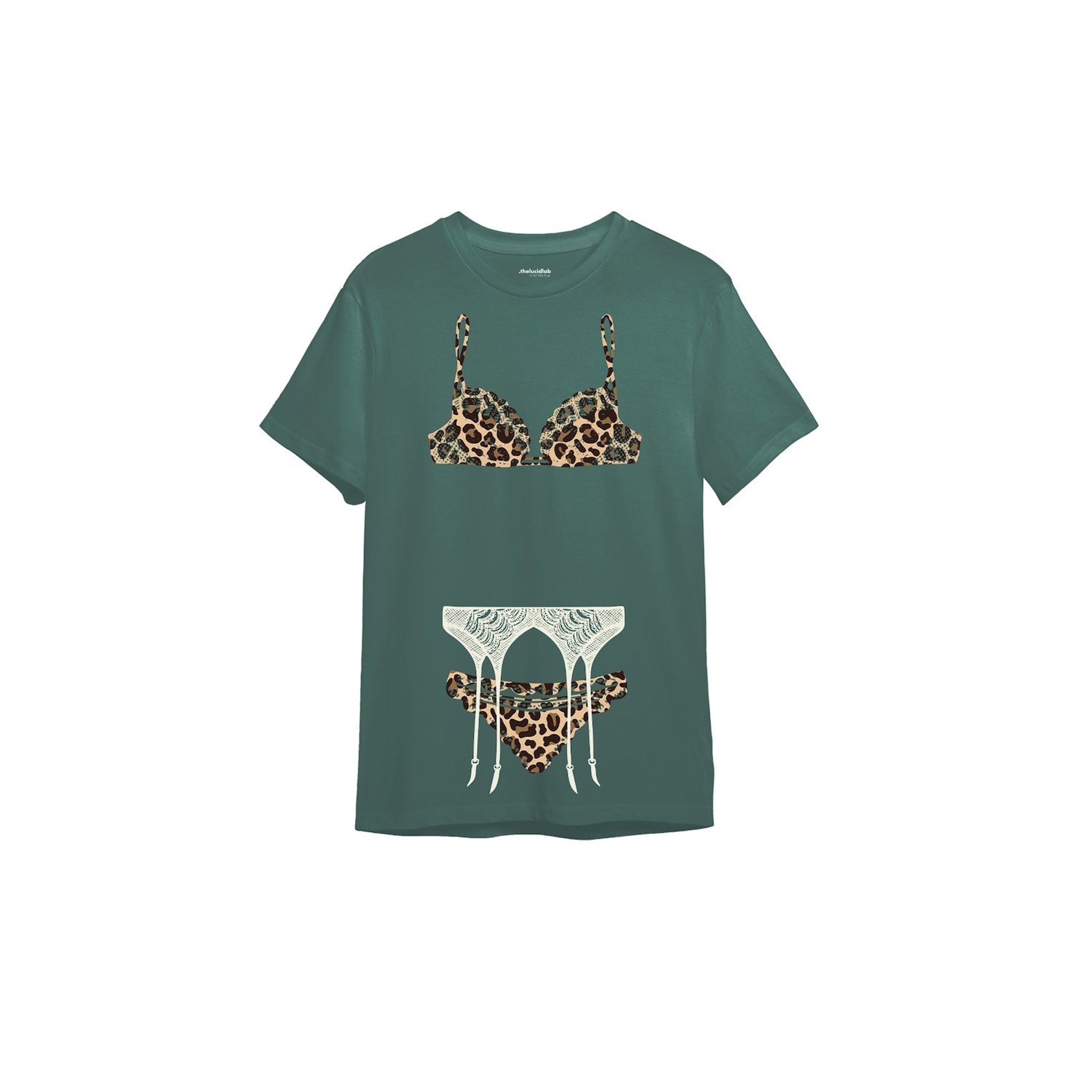 Noir Seduce – Leopard Tişört — Yeşil