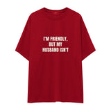 But My Husband Oversize Tişört