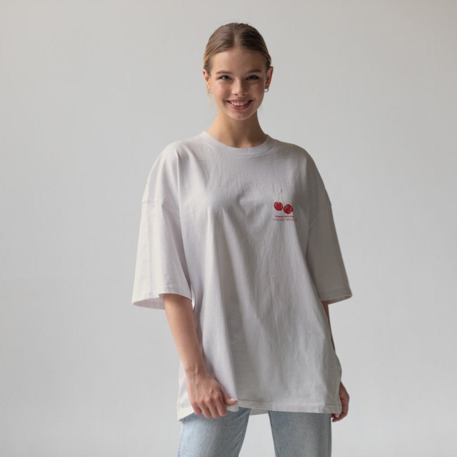 Cherry Mood Oversize Tişört