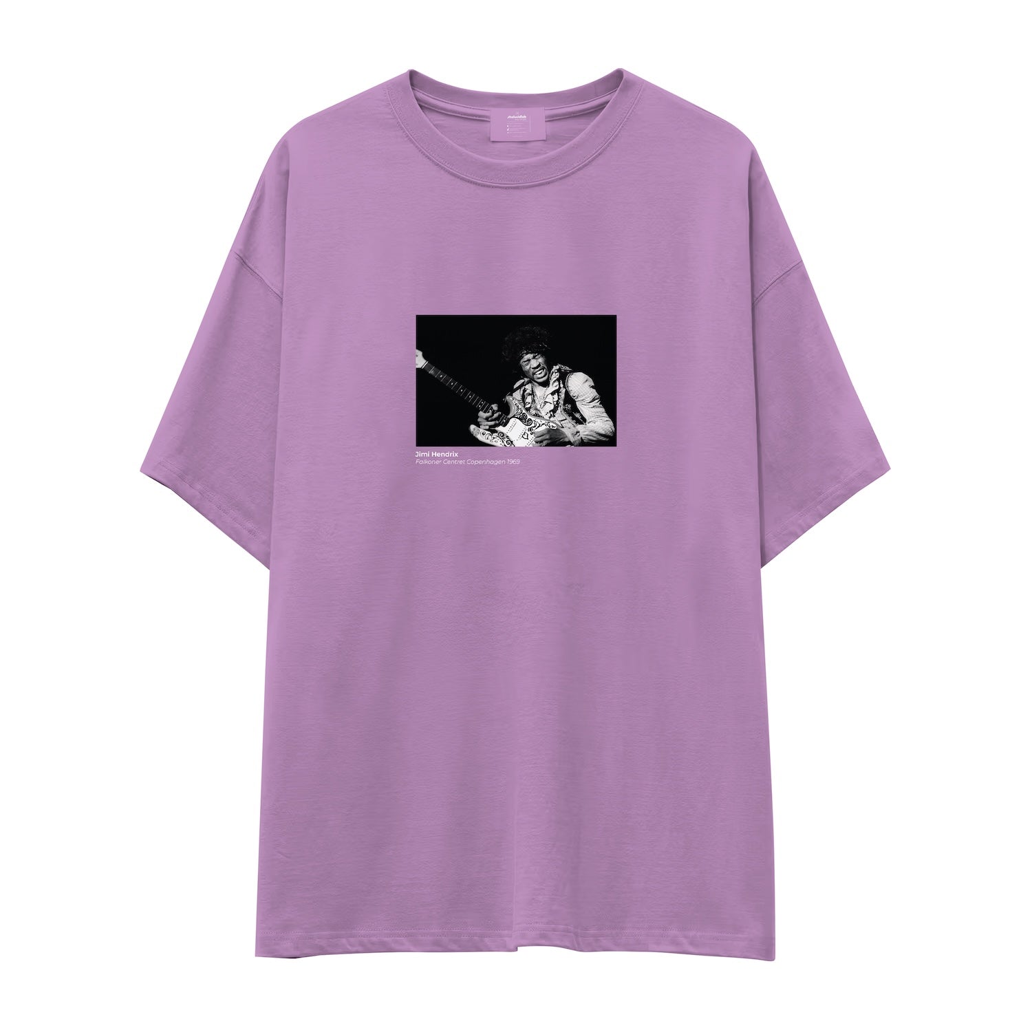 Jimi Hendrix Falkoner Centret Copenhagen 1969 Oversize Tişört