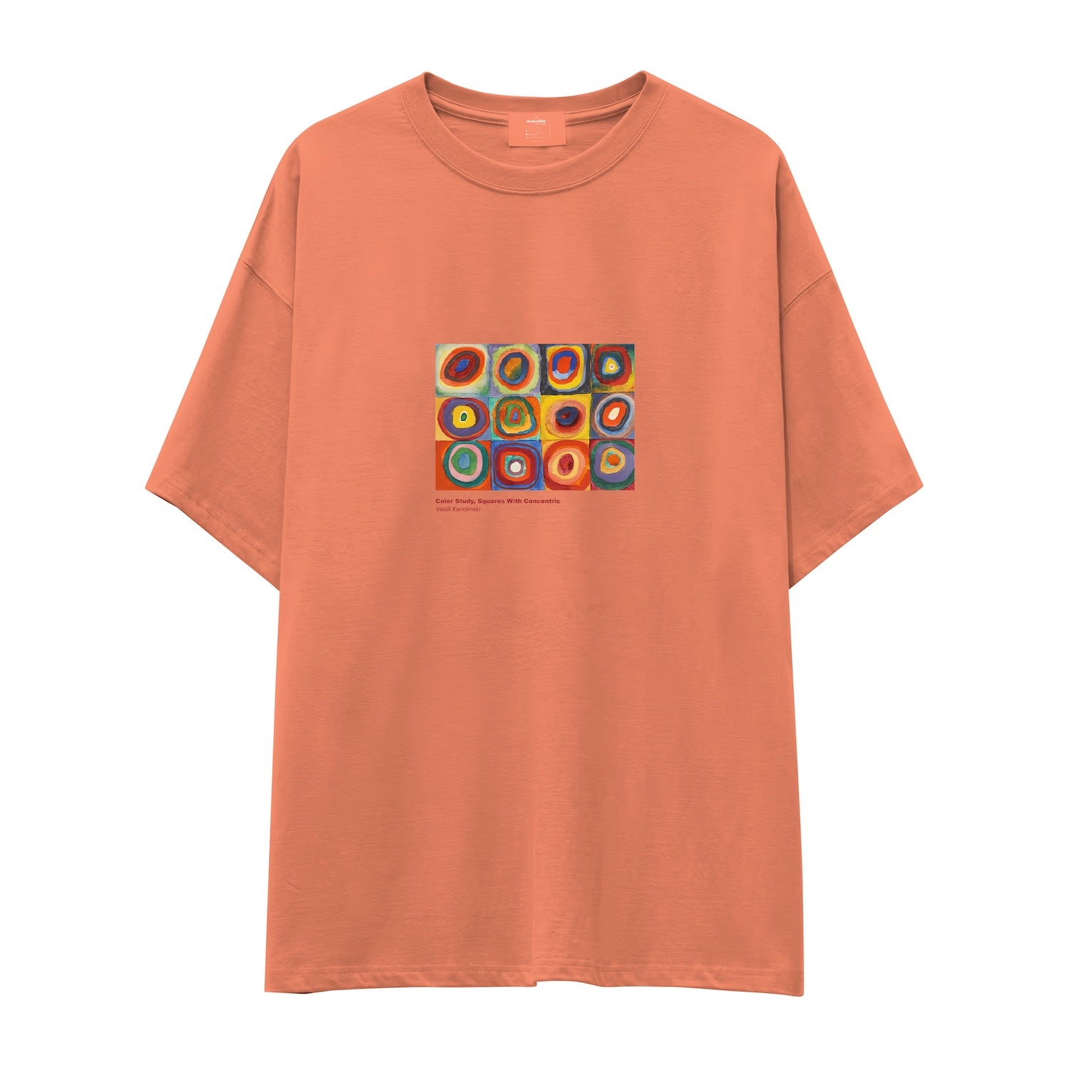 Color Study, Squares With Concentric Circles Oversize Tişört