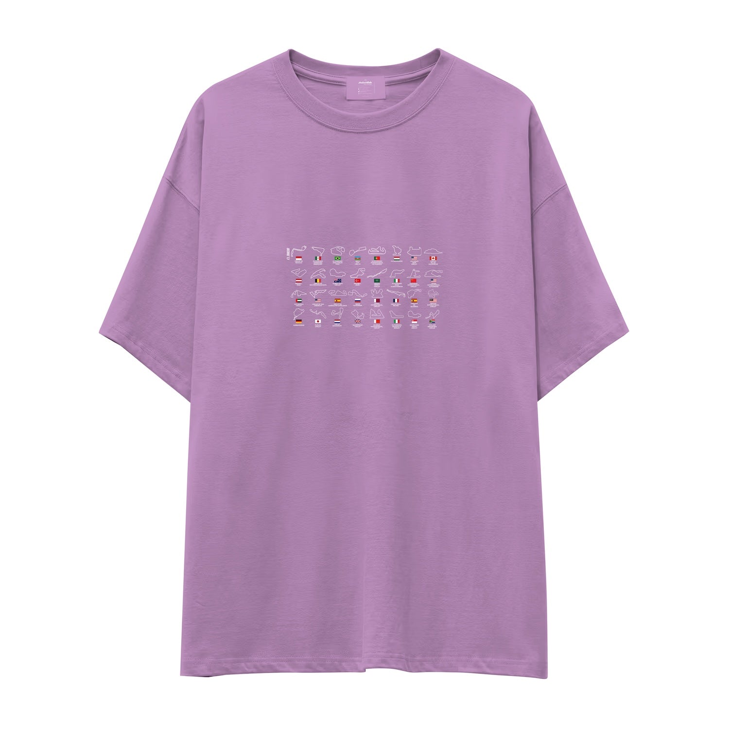 All Tracks / Formula 1 Pistleri Oversize Tişört