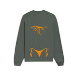 Orange Bikini Oversize Sweatshirt