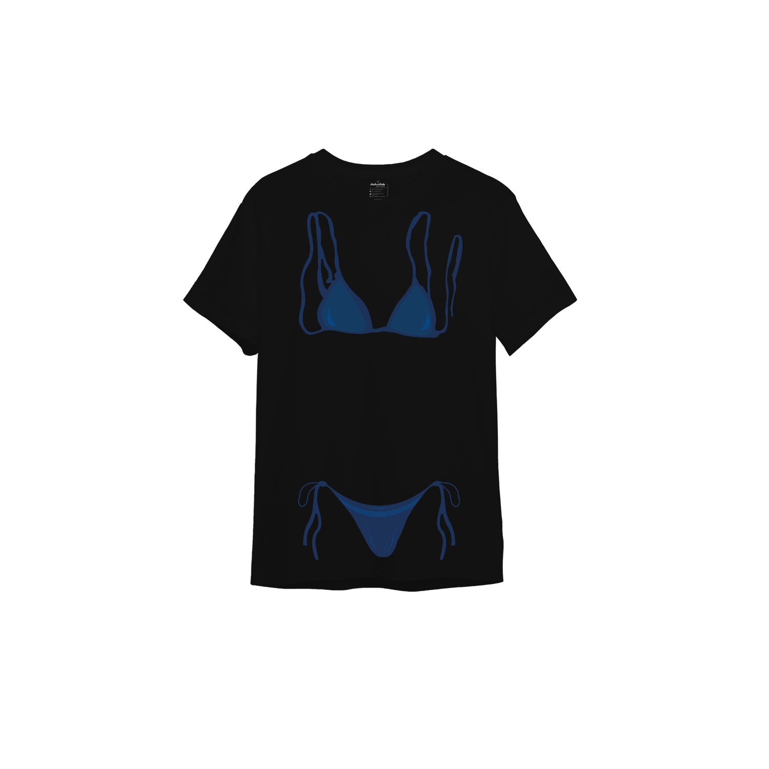 Navy Blue Bikini Tişört
