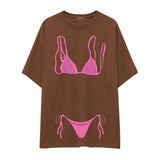 Pink Bikini Oversize Tişört
