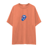 The Rolling Stones Mavi Oversize Tişört
