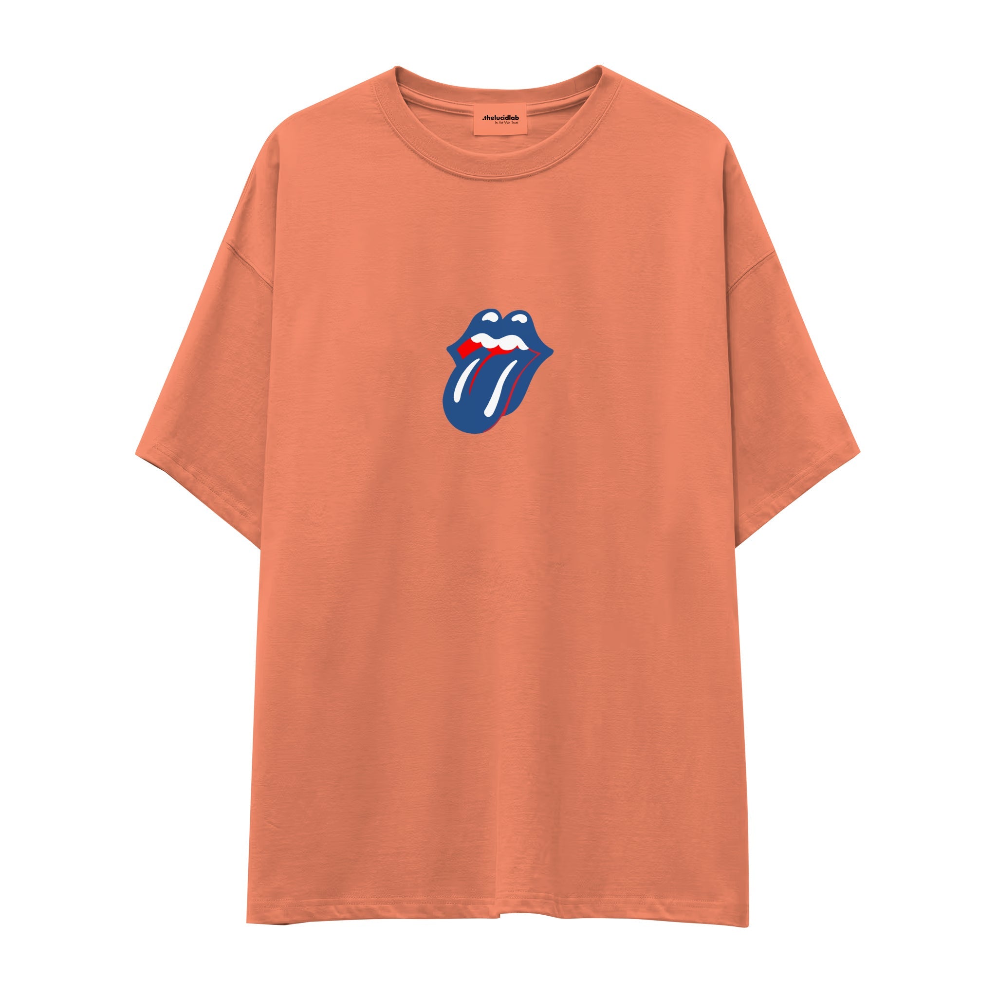 The Rolling Stones Blue Oversize Tişört