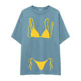 Yellow Bikini Oversize Tişört