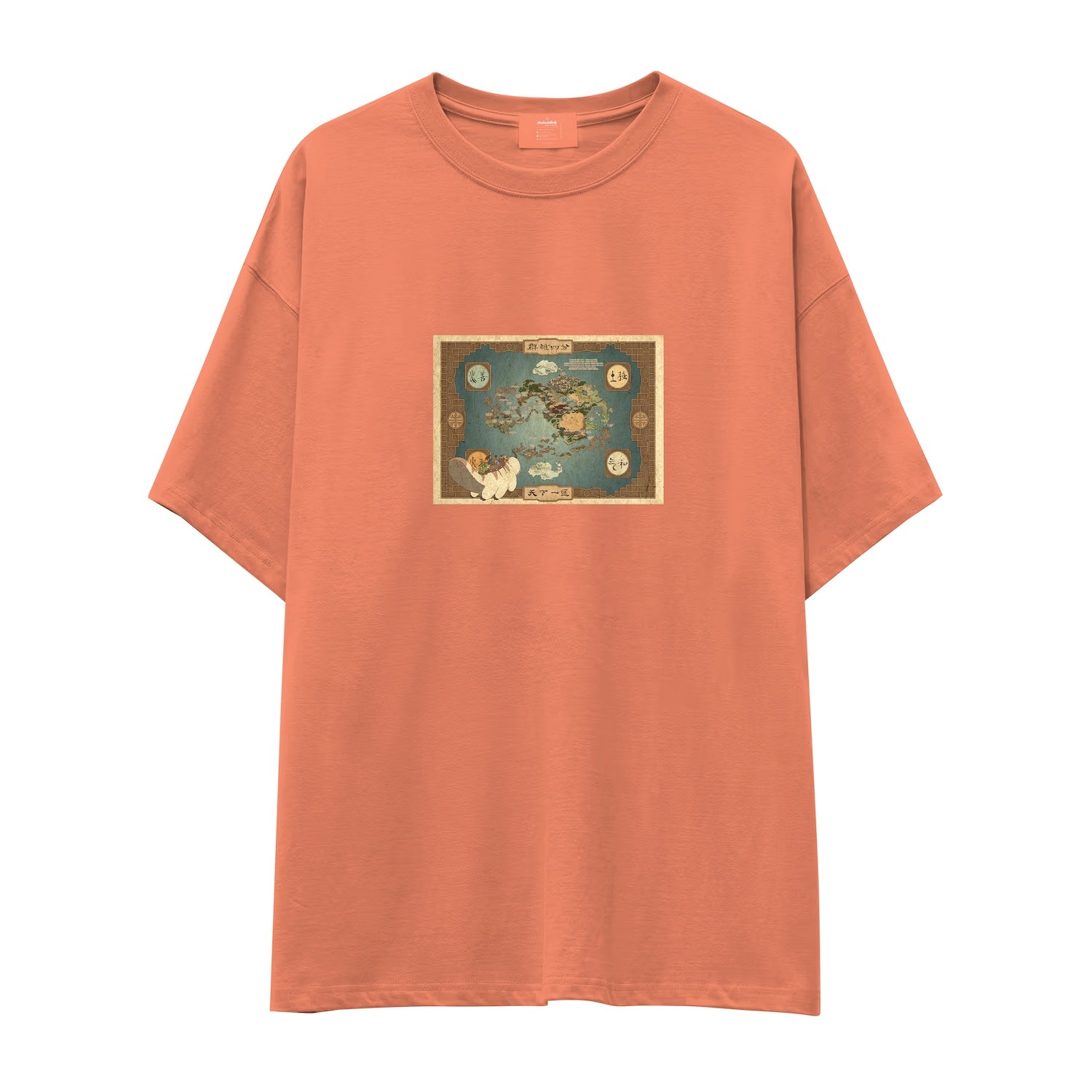 Avatar The Last Airbender Map Oversize Tişört