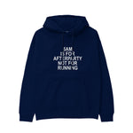 5AM Is for Afterparty Not for Running Regular Hoodie – Lacivert – ön görünüm