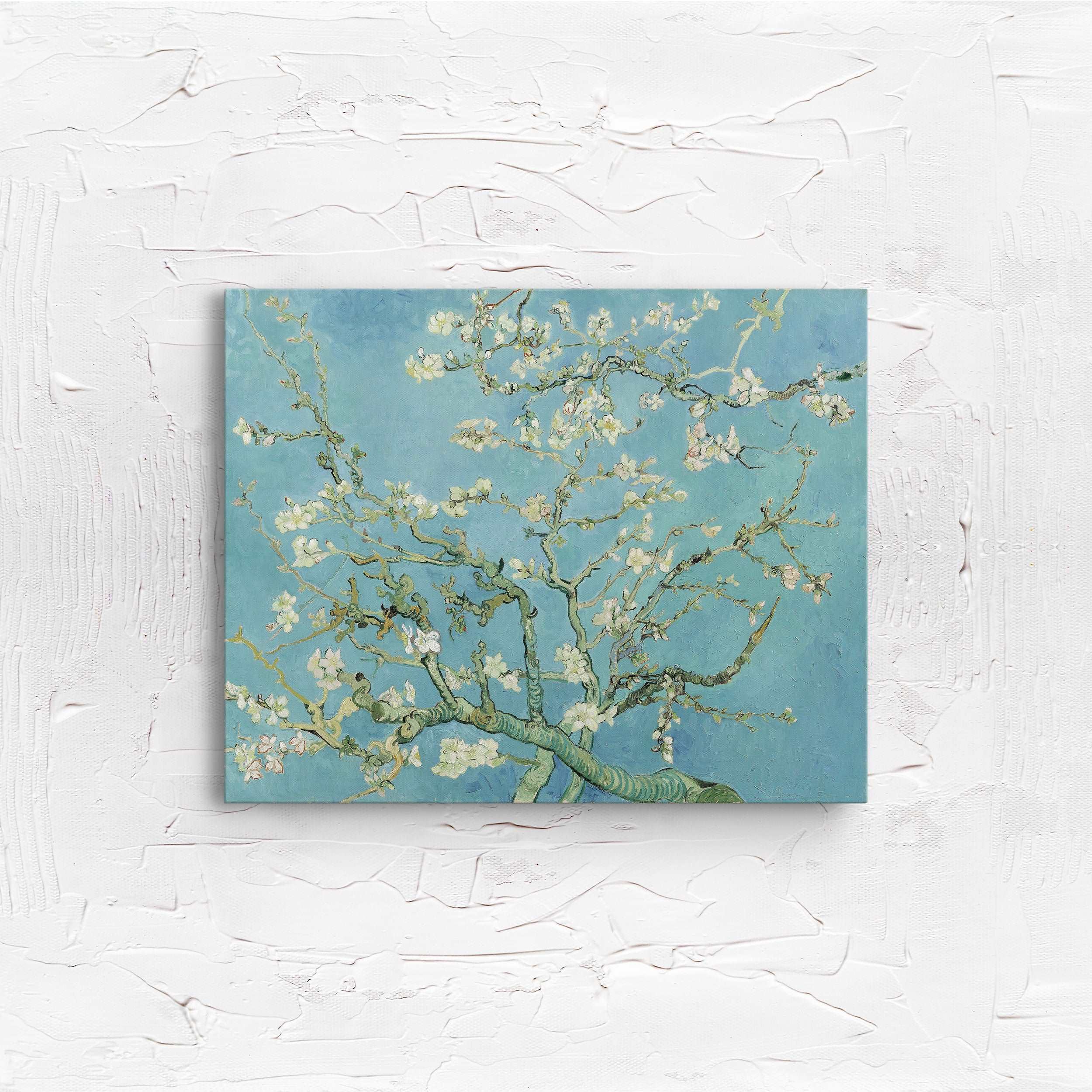 Almond Blossoms - Çiçek Açan Badem Ağacı Kanvas Tablo
