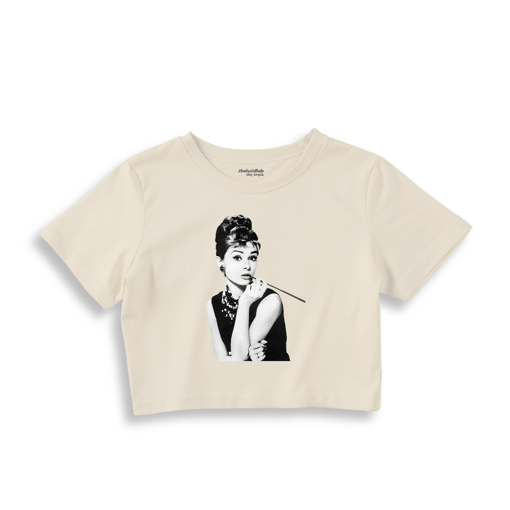 Audrey Hepburn Crop Tişört