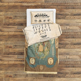 Avatar The Last Airbender Map &amp; Bending Scrolls Double Sided Duvet Cover Set