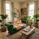 Block Study - Renkli Kareli Polar Tv Battaniyesi