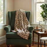Leopar Desenli Polar Tv Battaniyesi