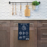 Arc Reactor Navy Blue Kitchen Towel