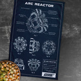 Arc Reactor Navy Blue Kitchen Towel