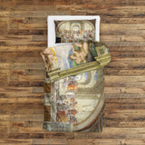 School of Athens &amp; Creation of Adam Double Sided Duvet Cover Set