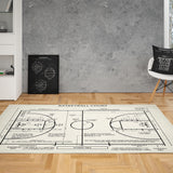 Basketball Court Ivory - Basketbol Sahası Halı