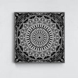 Black Mandala Kanvas Tablo