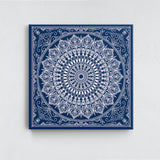 Blue Mandala Kanvas Tablo