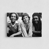 Bob Marley, Mick Jagger, Peter Tosh Palladium Theatre New York 1978 Kanvas Tablo