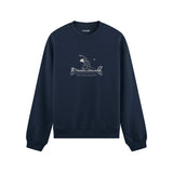 Find Your Balance Oversize Sweatshirt – Lacivert – ön görünüm