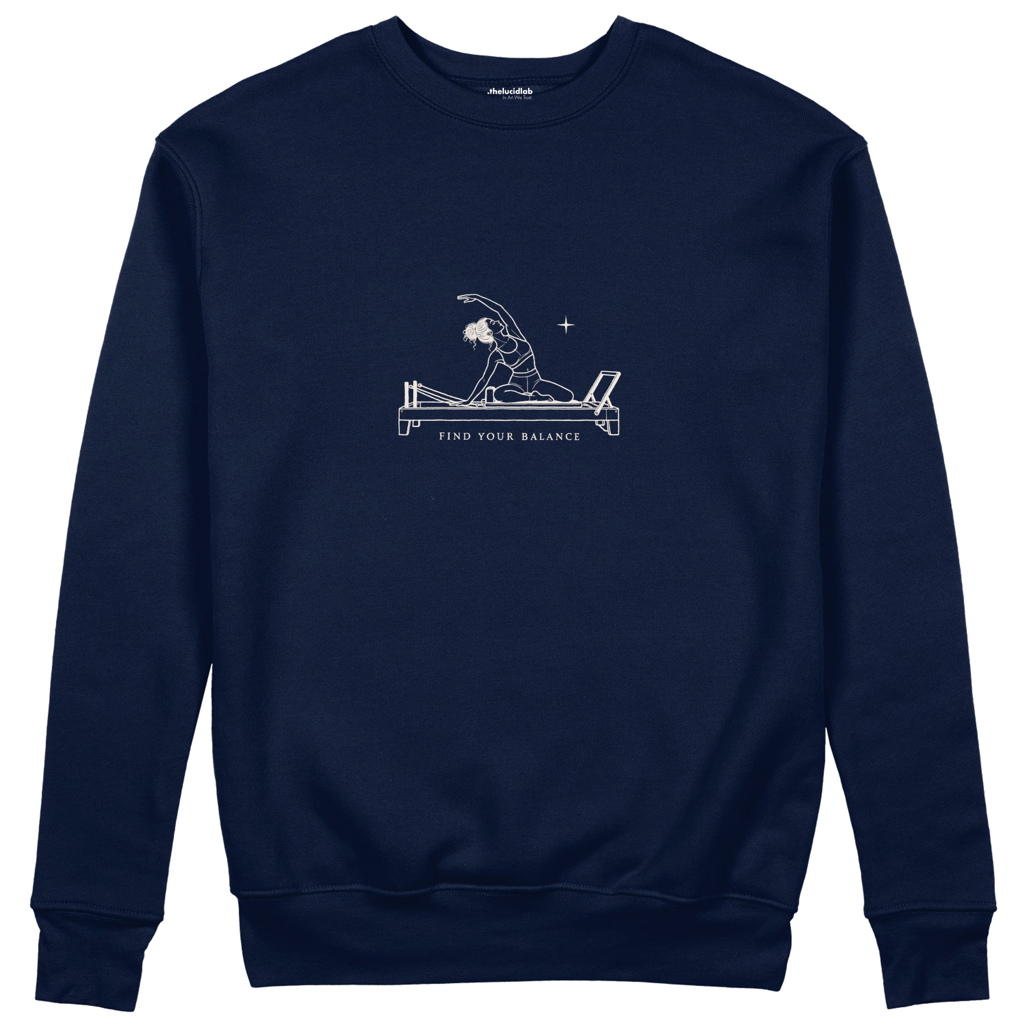 Find Your Balance Regular Sweatshirt – Lacivert – ön görünüm