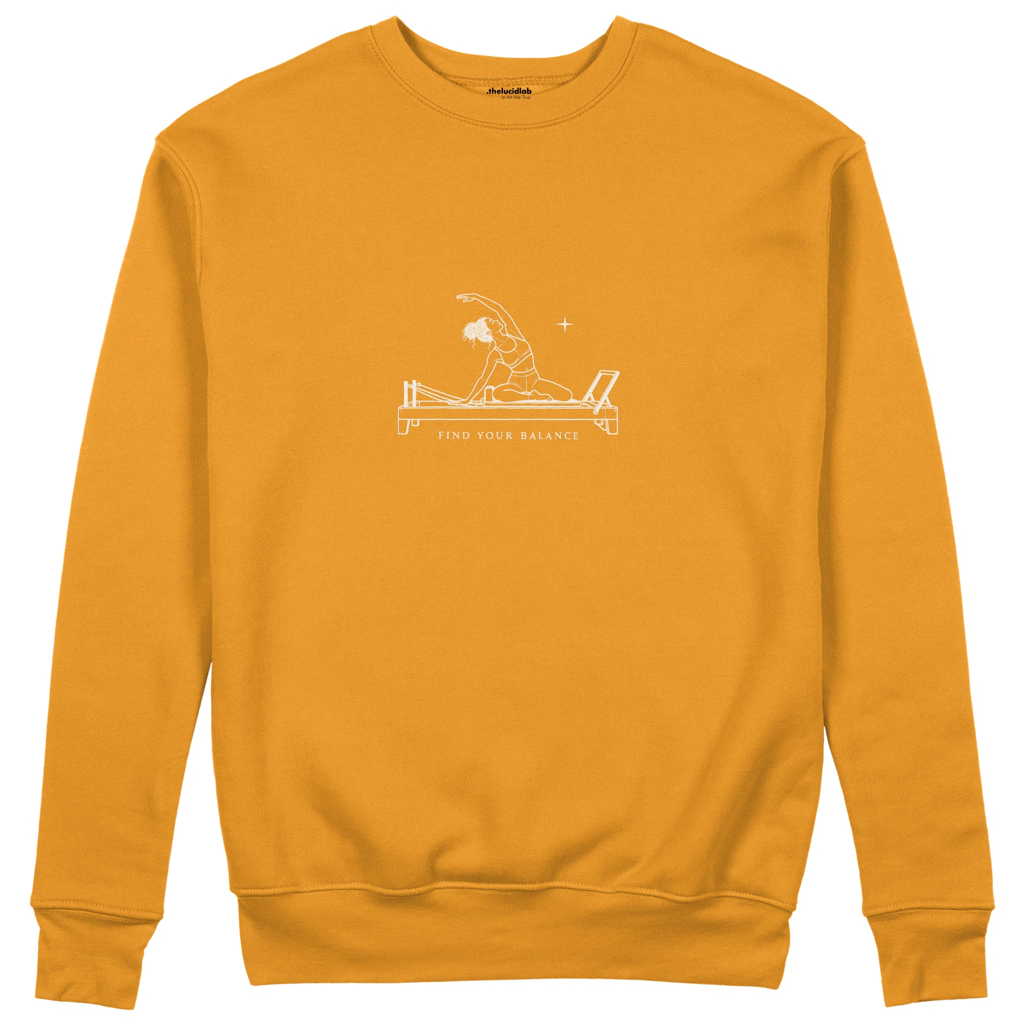 Find Your Balance Regular Sweatshirt – Turuncu – ön görünüm