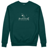 Find Your Balance Regular Sweatshirt – Koyu Yeşil – ön görünüm