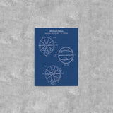 Basketball Blueprint - Basketball Ball Canvas Print