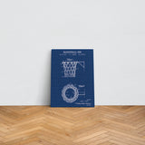 Basketball Net Blueprint Canvas Print
