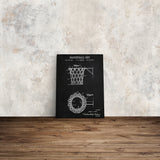 Basketball Net Chalkboard Canvas Print