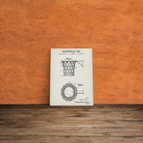 Basketball Net Ivory Kanvas Tablo