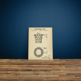 Basketball Net Vintage Canvas Print