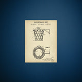 Basketball Net Vintage Kanvas Tablo
