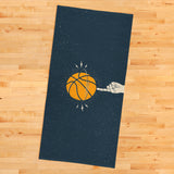 Basketball / Navy Blue Sports Towel