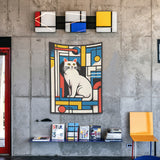 Bauhaus Cat Wall Covering