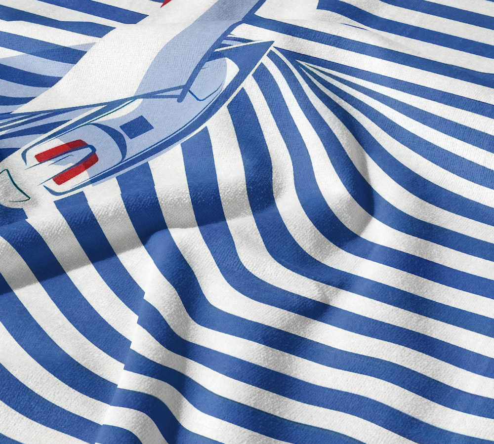 Striped Serenity Plaj Havlusu