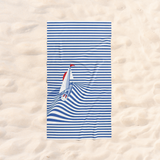 Striped Serenity Plaj Havlusu